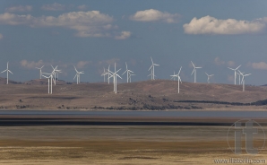 Capital wind farm. View from Federal highway lookout. Bungendore. NSW. Australia.