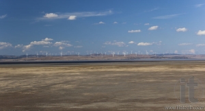 Capital wind farm. View from Federal highway lookout. Bungendore. NSW. Australia.