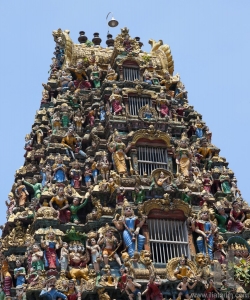 Facade of Sri Kali Temple. Yangon. Myanmar.
