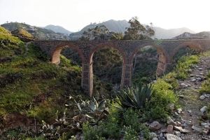 Train Bridge. Escarpment near Asmara. Eritrea. Africa.