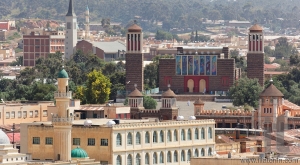 View from St. Mary's Catholic Cathedral. Asmara. Eritrea. Africa.