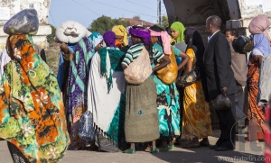 HARAR, ETHIOPIA - DECEMBER 24, 2013: Unidentified people of anci