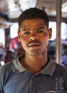 Portrait of a man on the bus. Sodo Wolaita. Ethiopia.