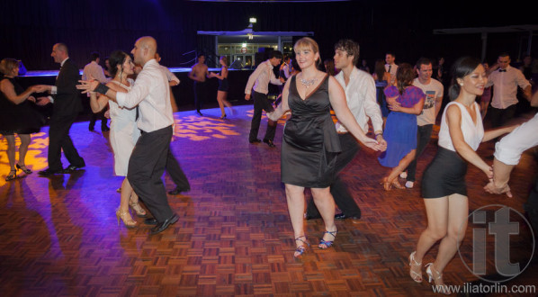 Salsa social dancing. Casino Royal Black Tie ball. Roundhouse Kensington. Sydney. Australia.