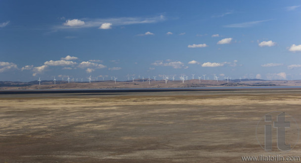 Capital wind farm. View from Federal highway lookout. Bungendore. NSW. Australia.