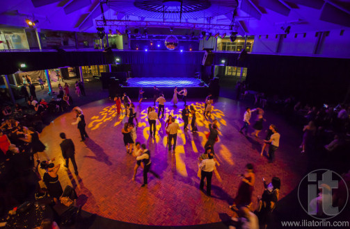 Salsa social dancing. Casino Royal Black Tie ball. Roundhouse Kensington. Sydney. Australia.