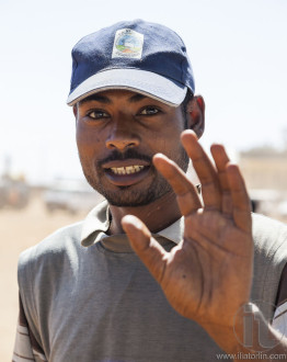 Portrait of a man on bus station. Sodo Wolaita. Ethiopia.