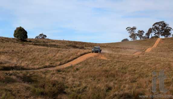 Hilly country road. Tablelands near Oberon. New South Wales. Australia.