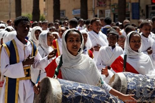 Meskel - Festival of Timket (Finding of True Cross). Asmara. Eritrea. Africa.