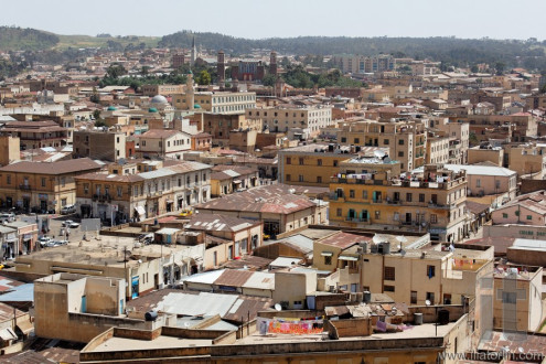 View from St. Mary's Catholic Cathedral. Asmara. Eritrea. Africa.