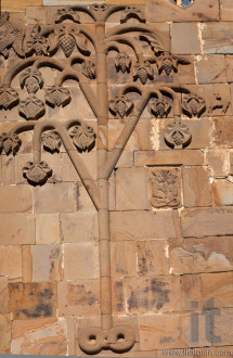 Stone carving. Ananuri church. Georgia.
