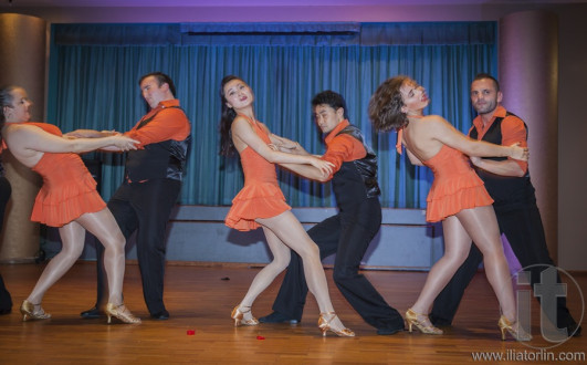 Bachata performance. 50th Glamour Black Tie ball. Randwick. Sydney. Australia.
