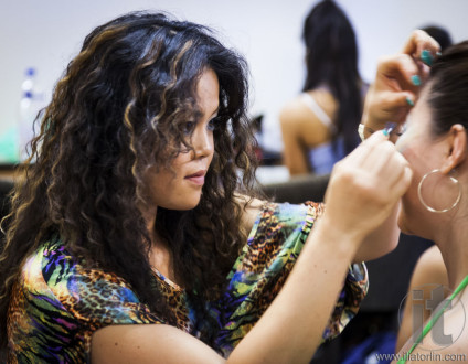 Makeup for Salsa performance dancing. Casino Royal Black Tie ball. Roundhouse Kensington. Sydney. Australia.