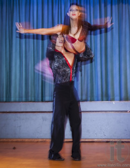 Salsa performance. 50th Glamour Black Tie ball. Randwick. Sydney. Australia.