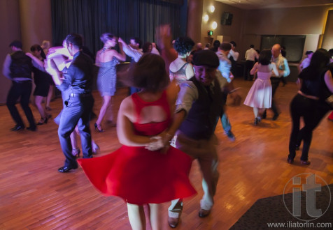 Salsa, social dancing. 50th Glamour Black Tie ball. Randwick. Sydney. Australia.