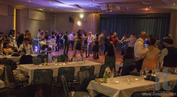 Salsa, social dancing. 50th Glamour Black Tie ball. Randwick. Sydney. Australia.