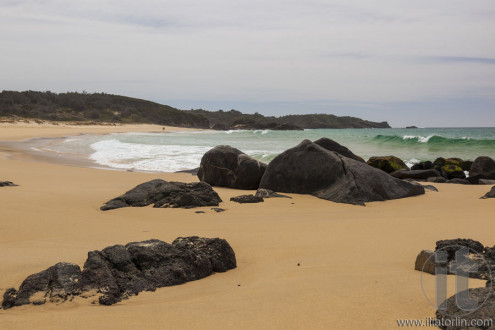 Rocky beach near Bingi point. Nsw. Australia.