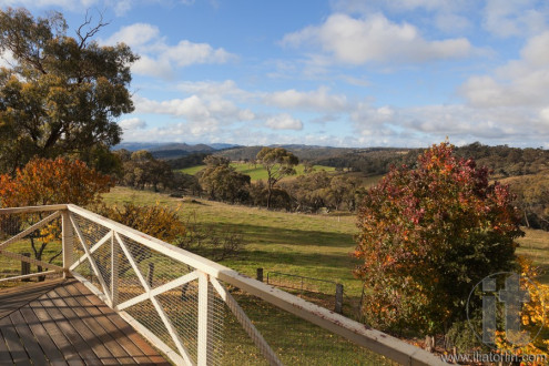 Autumn colours in countryside tablelands near Oberon. NSW. Australia.