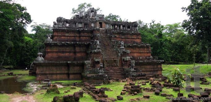 Phimeanakas temple in royal enclosure, Angkor, Siem Reap. Cambodia