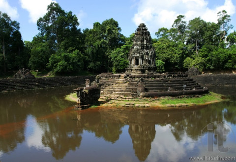 Preah Neak Pean temple. Angcor. Siem Reap. Cambodia.