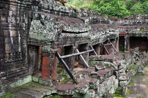Ruins of Preah Khan Temple. Angkor, Siem Reap. Cambodia