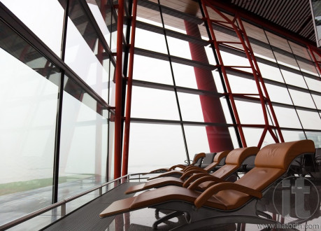 Interior of Beijing International Airport. China.