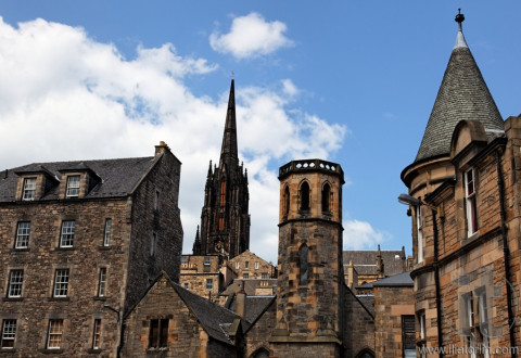 Grassmarket area. Edinburgh. Scotland. UK.