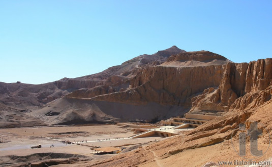 The Hatshepsut temple in West bank, Luxor, Egypt.