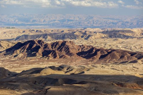 Makhtesh Ramon (Ramon Crater) landscape. Negev desert. Israel