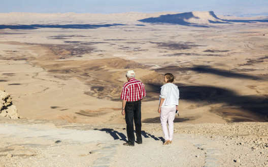 Makhtesh Ramon (Ramon Crater) landscape. Negev desert. Israel