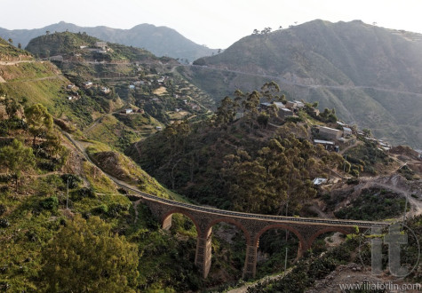 Train Bridge. Escarpment near Asmara. Eritrea. Africa.