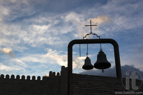 Bells in Narikala Fortress. Tbilisi, Georgia.