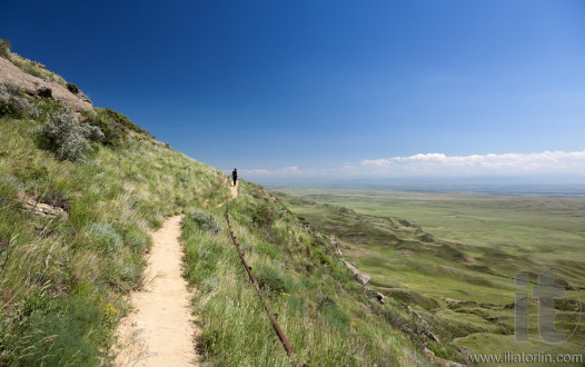 The mountain path. David Gareja monastery. Kakheti. Georgia.