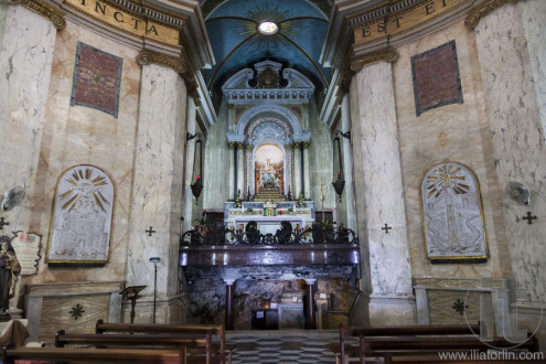 Interior of Stella Maris Church. Haifa. Israel.