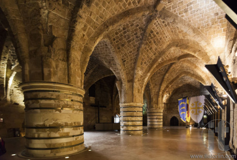 Underground Citadel and prison. Akko (Acre). Israel.