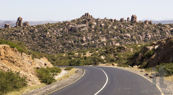 Unusual rock formation in Dakhata valley (valley of marvels) between Babile abd Jijiga near Harar. Ethiopia.