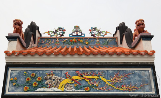 Detail of Pak Tai Temple.  Cheung Chau. Hong Kong.