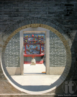 Exterior of Pak Tai temple. Cheung Chau. Hong Kong.