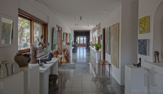 Gallery interior in a county house. NSW. Australia