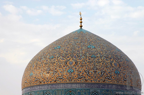 Dome of the Sheikh Lotfollah Mosque. Imam Square. Isfahan. Iran.