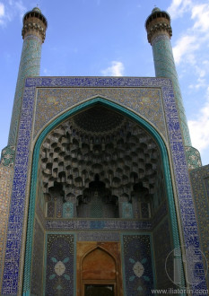 Entrance to the Imam Mosque. Imam Square. Isfahan. Iran