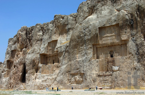 Naqsh-e Rostam, Tombs of Persian Kings, near Persepolis. Iran