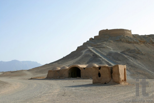 Ruins of Zoroastrian Towers of Silence Yazd, Iran