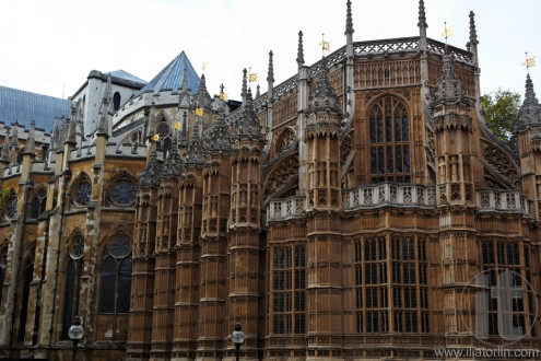 Fasade of Westminster Abbey. London. UK.