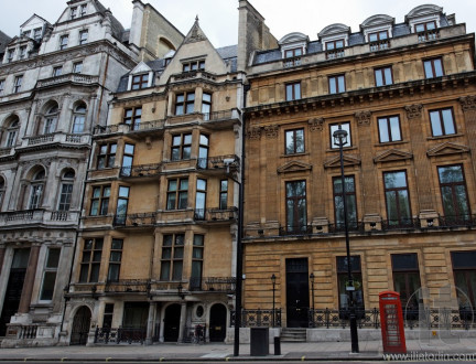 Streetscape in central London. UK.