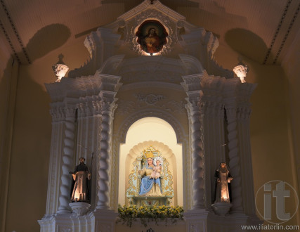 Sculpture of Madonna in Church of St. Dominic (Domingos). Macau.