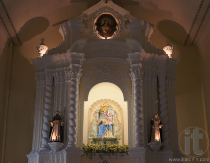 Sculpture of Madonna in Church of St. Dominic (Domingos). Macau.