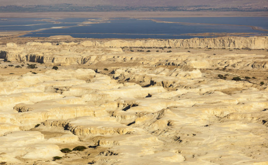 Judean desert and Dead Sea. Israel.