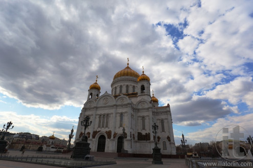 Cathedral of Christ the Saviour in Moscow city centre. Russia.