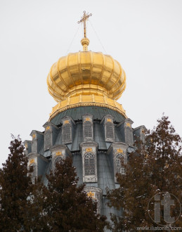 Cupola of Resurrection cathedral in New Jerusalem near Istra. Moscow Region. Russia
